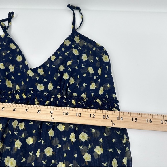 Zeta Moda Slip Dress Women Small Blue Sheer Whimsy Fairy Cottage Coquette Y2K 90 - Picture 8 of 9